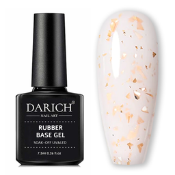 DARICH Rubber Base 7.5 ml No.F2 Rosegold Flakyes