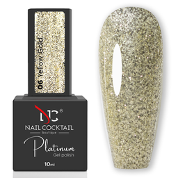 Nail Cocktail Boutique Platinum gél lakk 10 ml No.06 Yellow Gold