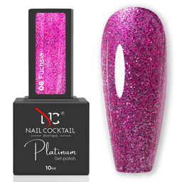 Nail Cocktail Boutique Platinum gél lakk 10 ml No.08 Fuchsia