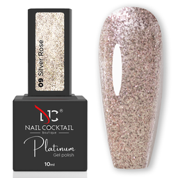 Nail Cocktail Boutique Platinum gél lakk 10 ml No.09 Silver Rose