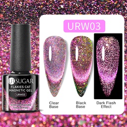 UR SUGAR 7 ml - Flakies Cat Magnetic Gel - URW03