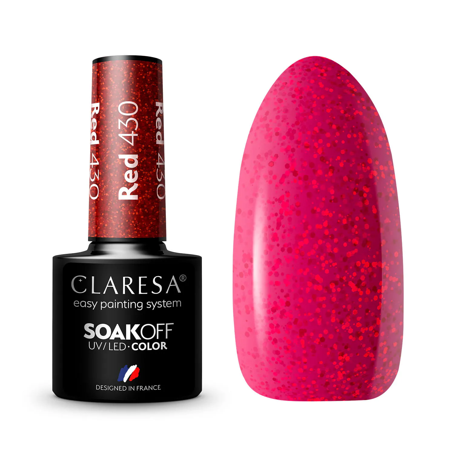 CLARESA UV/LED gél lakk 5g -RED 430