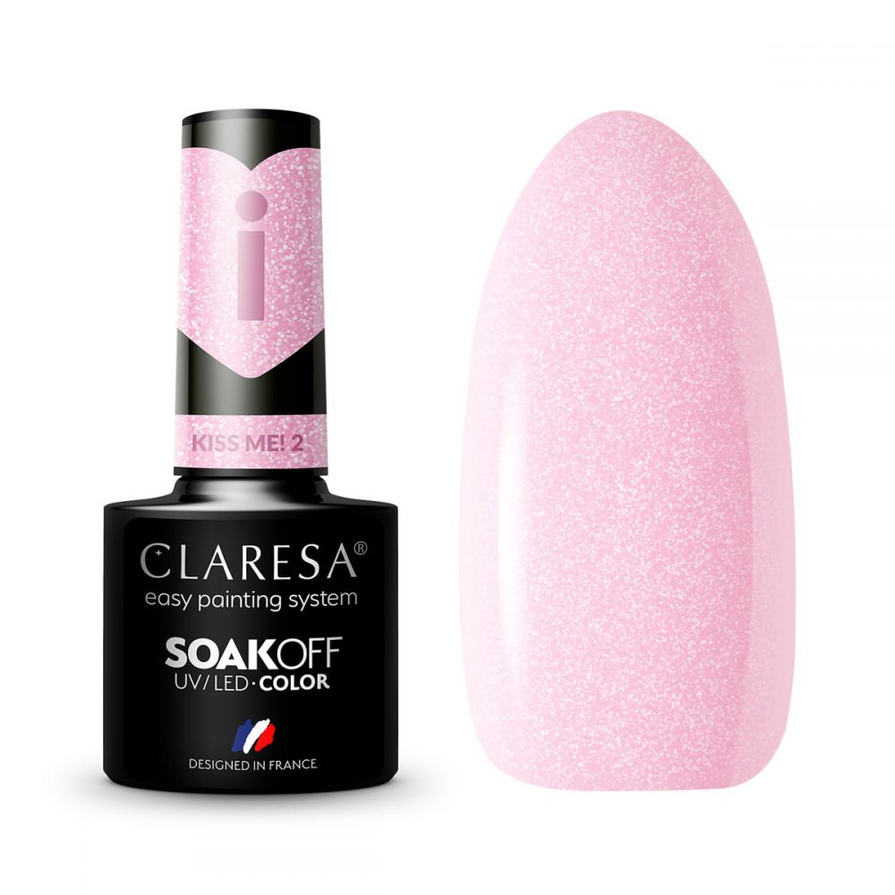 CLARESA UV/LED gél lakk 5g -  Kiss Me! 2