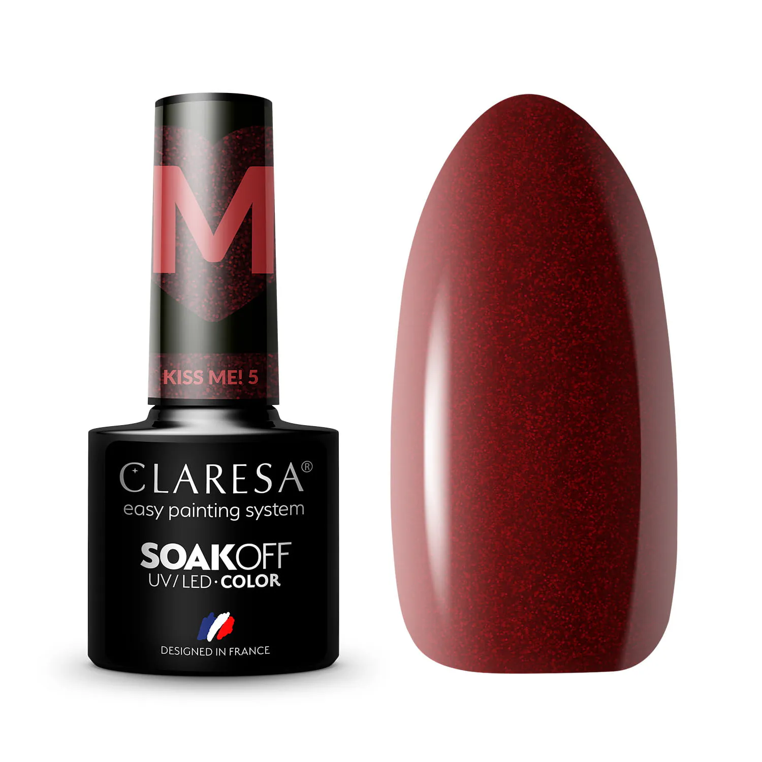CLARESA UV/LED gél lakk 5g -  Kiss Me! 5