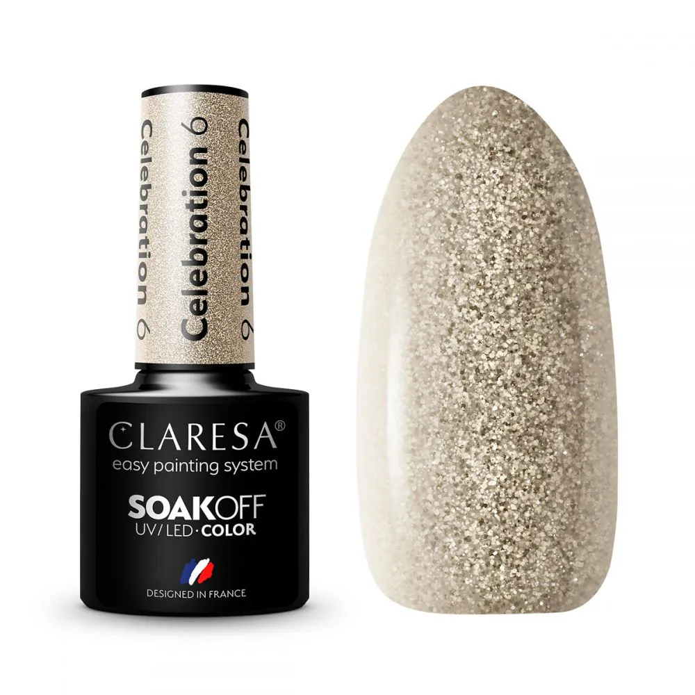CLARESA UV/LED gél lakk 5g - CELEBRATION 6