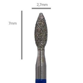 Gyémántporos csiszolófej - lándzsa (közepes) mélytisztításhoz