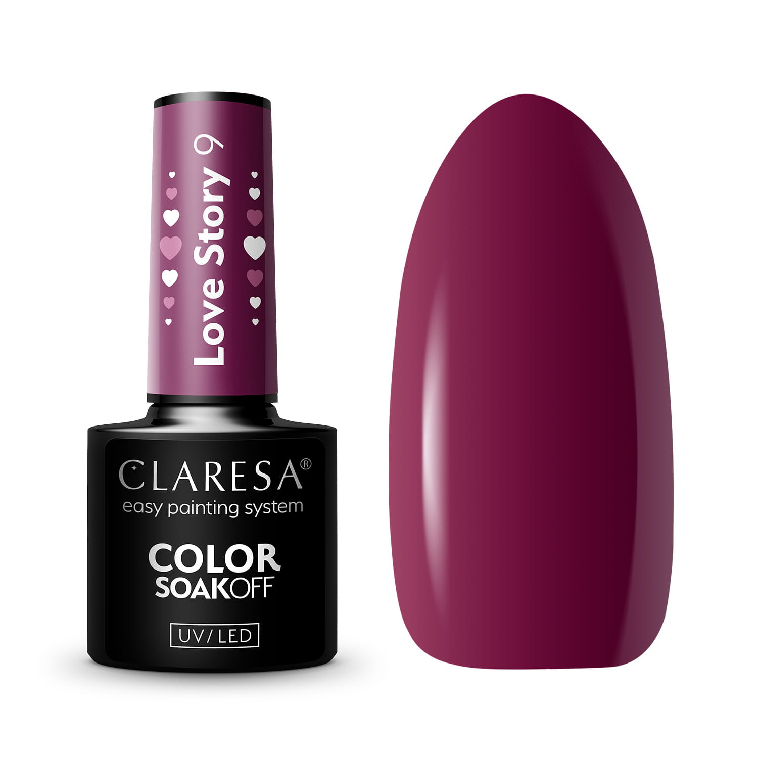 CLARESA UV/LED gél lakk 5g - LOVE STORY 9