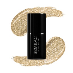 SEMILAC UV/LED Hybrid Gél Lakk 7ml - 037 - Gold Disco