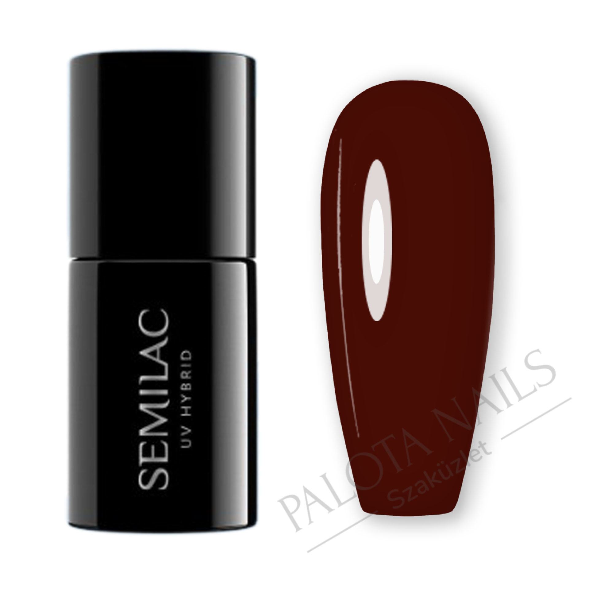 SEMILAC UV/LED Gél Lakk 7ml - 316 - Burgundy Red