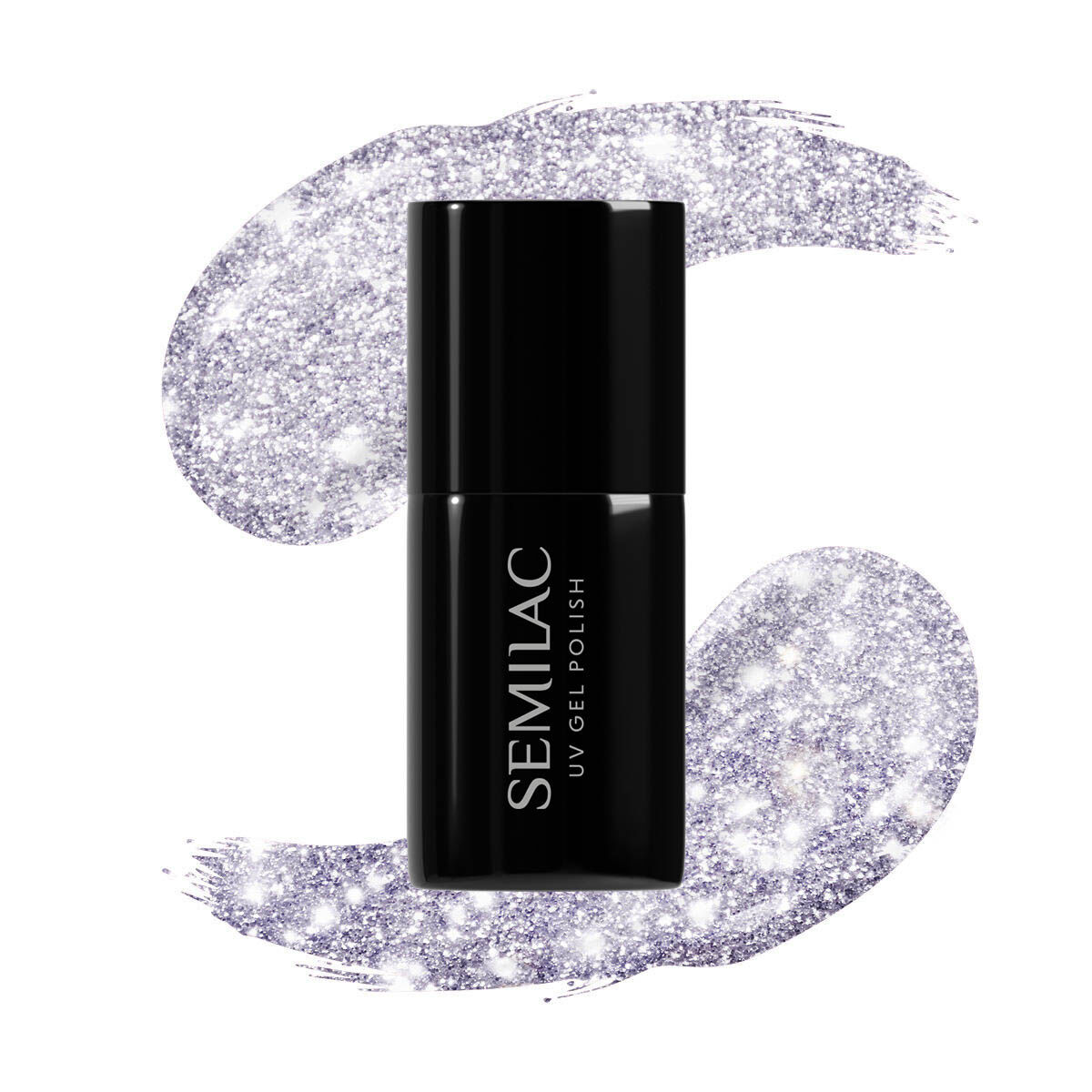 SEMILAC UV/LED Gél Lakk 7ml - 461 - HEMA FREE - Hollywood Silver