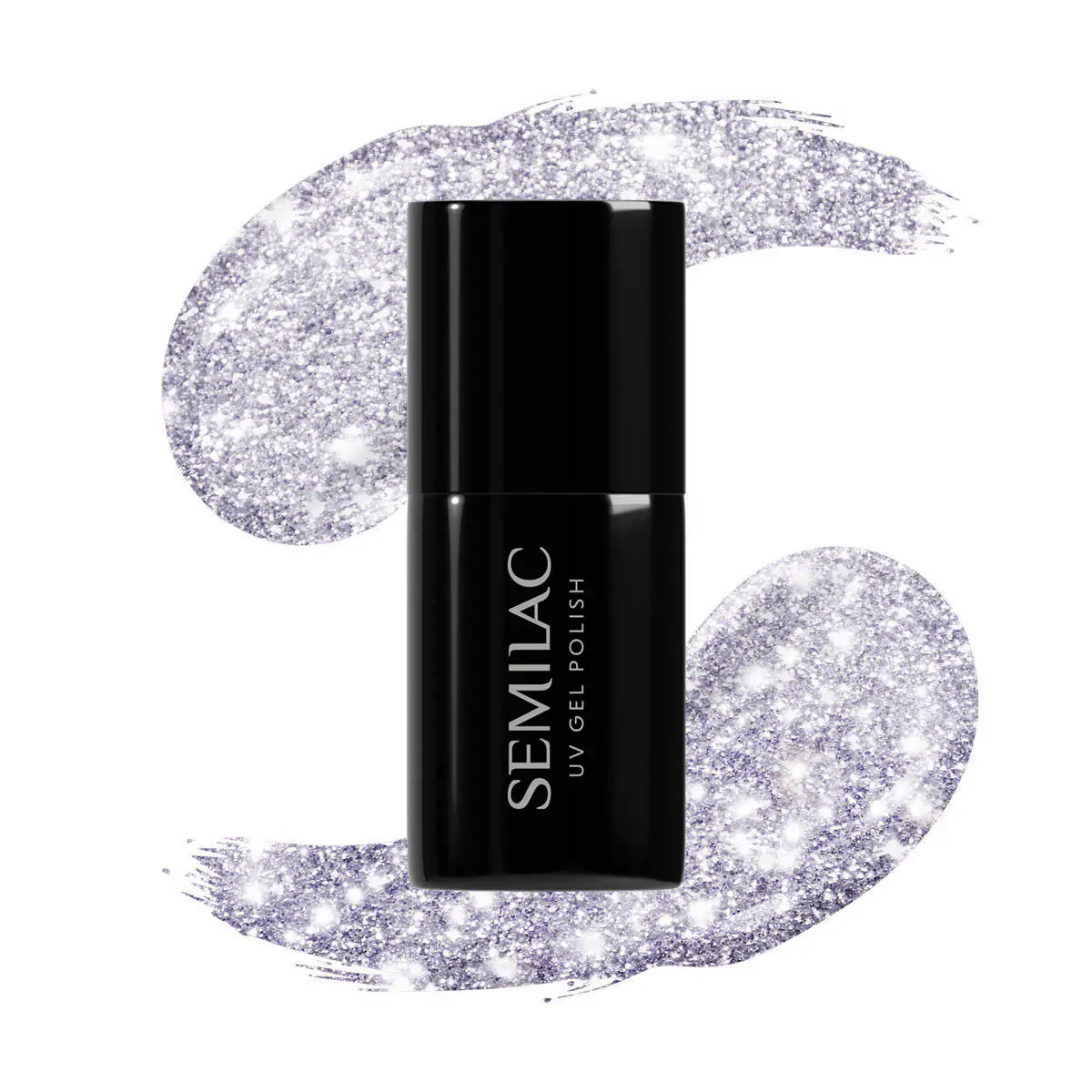 SEMILAC UV/LED Gél Lakk 7ml - 461 - HEMA FREE - Hollywood Silver