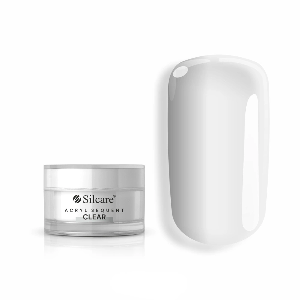 Silcare Acryl Sequent Clear - porcelán por - 30g
