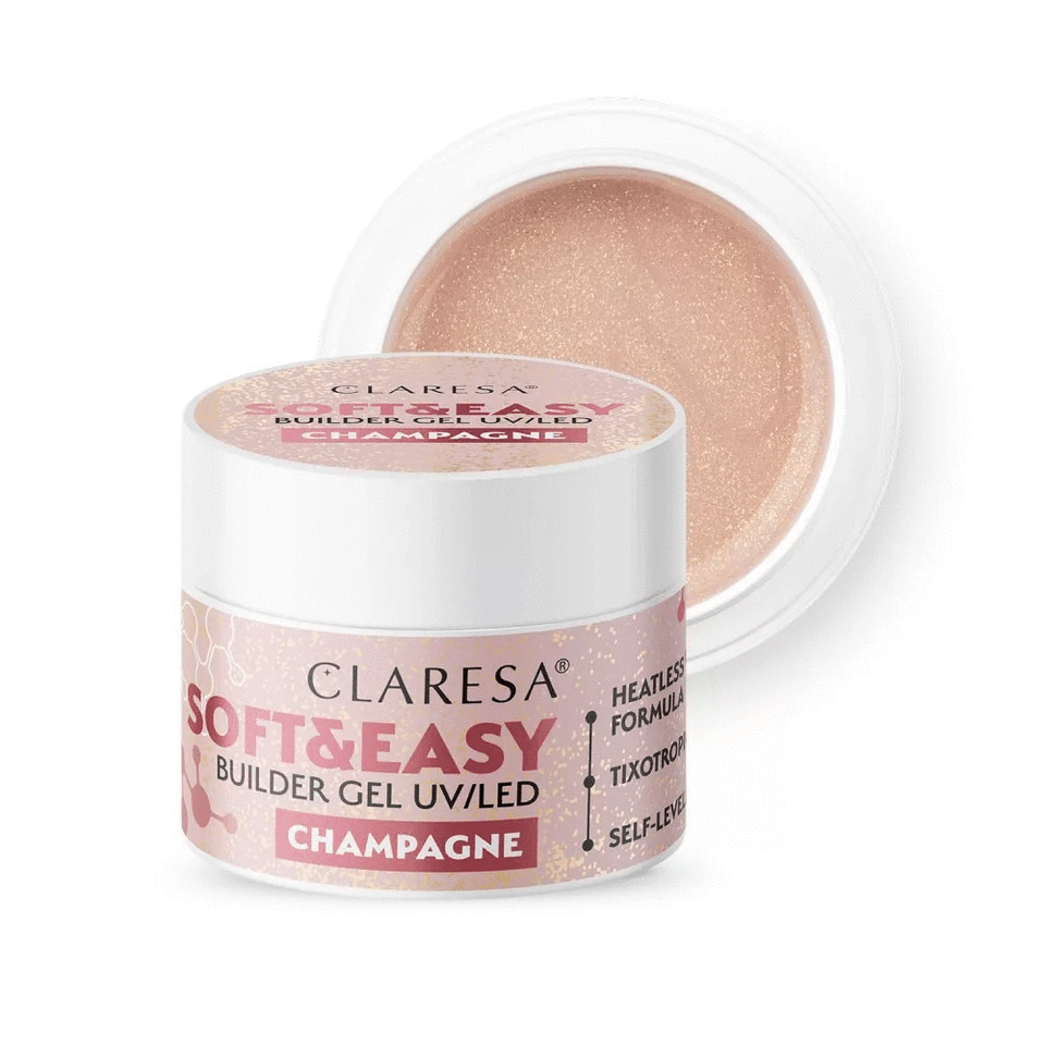 CLARESA Soft&Easy Builder Gél 45g - Champagne