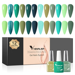 Venalisa Awaking Green UV/LED 7,5 ml szett - 12 db szín