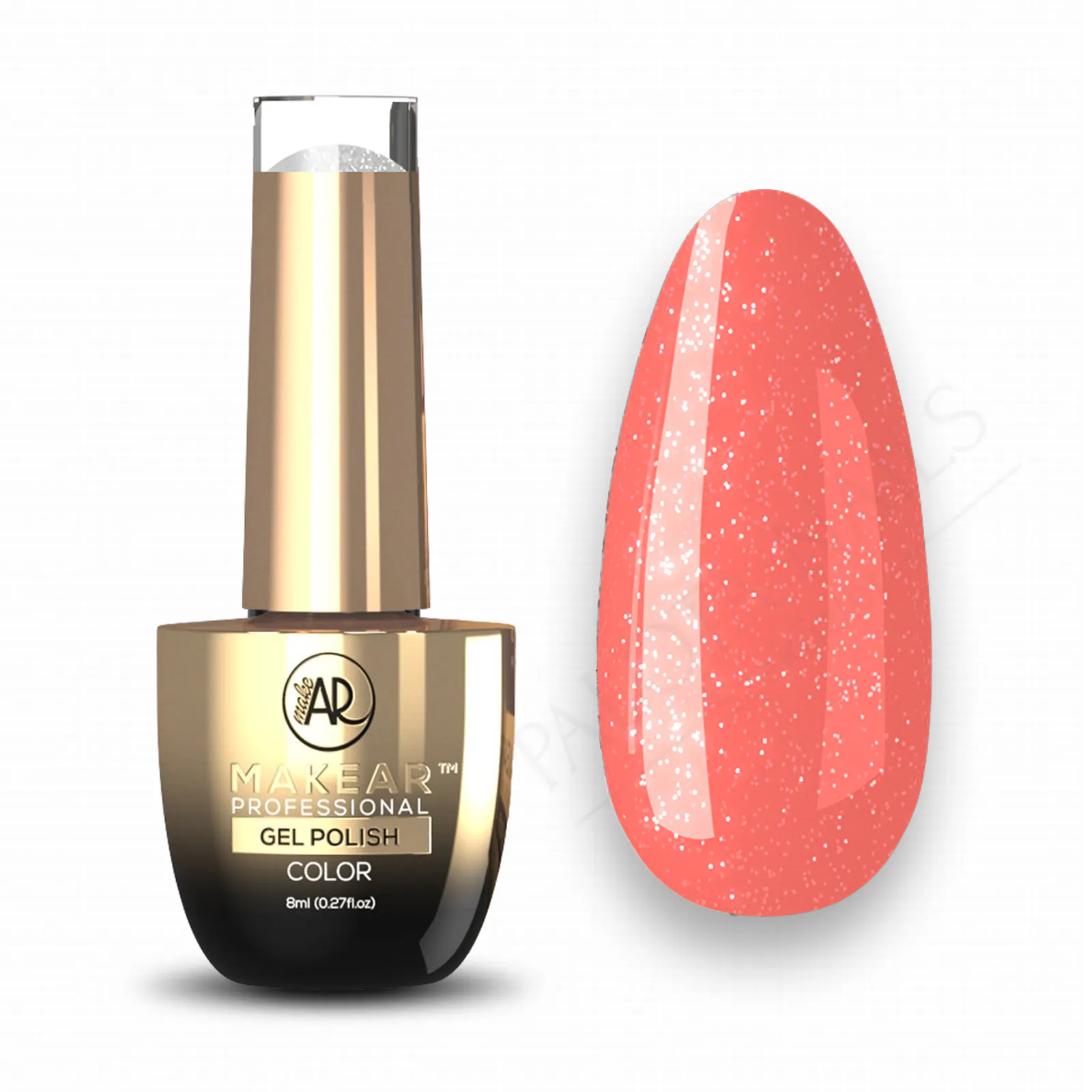 MAKEAR Glitter Neon Gel Polish 8ml No.NG04 Bali Neoshine