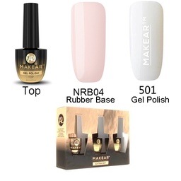 MAKEAR French Set - Francia gél lakk szett 3x8ml