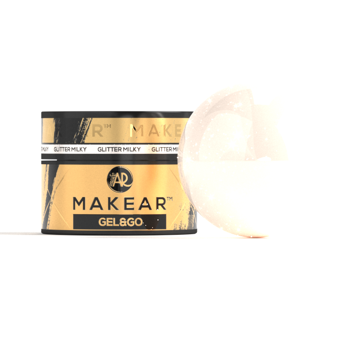 MAKEAR Gel&Go Builder Gél No.GG20 Milky Glitter 15ml