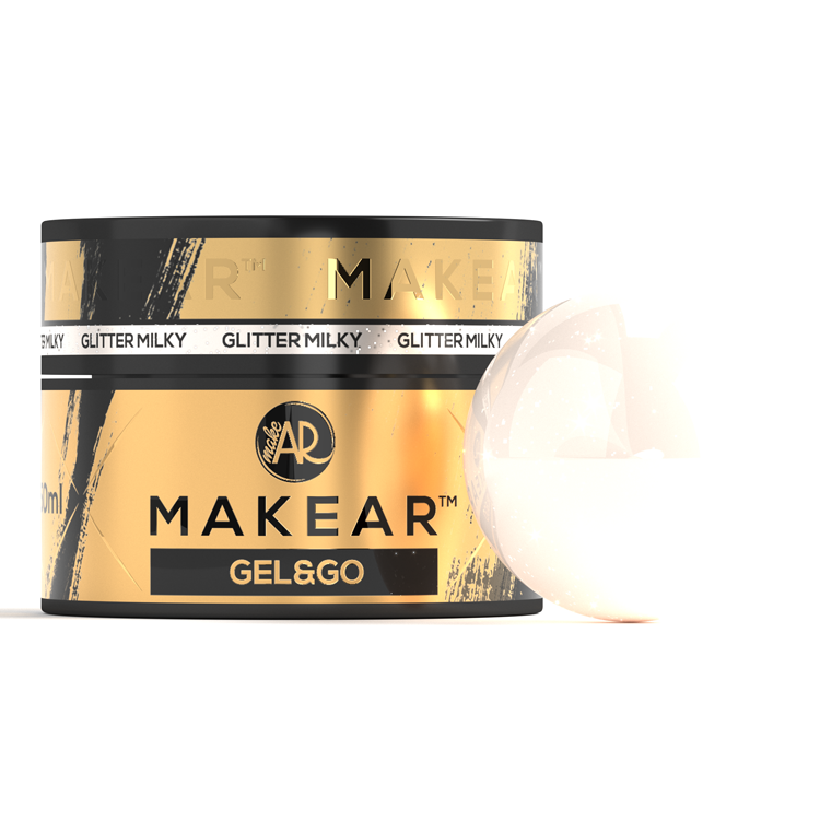 MAKEAR Gel&Go Builder Gél No.GG20 Milky Glitter 50ml