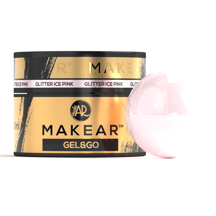 MAKEAR Gel&Go Builder Gél No.GG21 Glitter Ice Pink 50ml