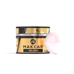 MAKEAR Gel&Go Builder Gél No.GG21 Glitter Ice Pink 50ml