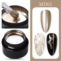 Metal gel 5 ml - MD01 - Gold