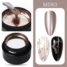 Metal gel 5 ml - MD03 - Rosegold