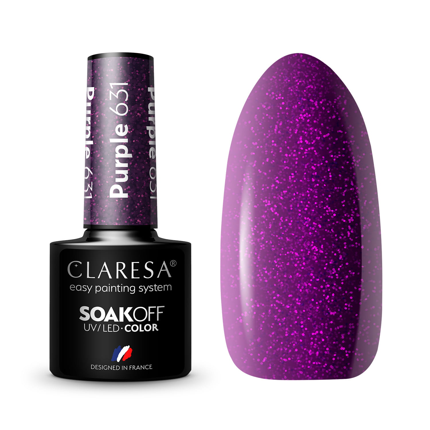 CLARESA UV/LED gél lakk 5g - PURPLE 631