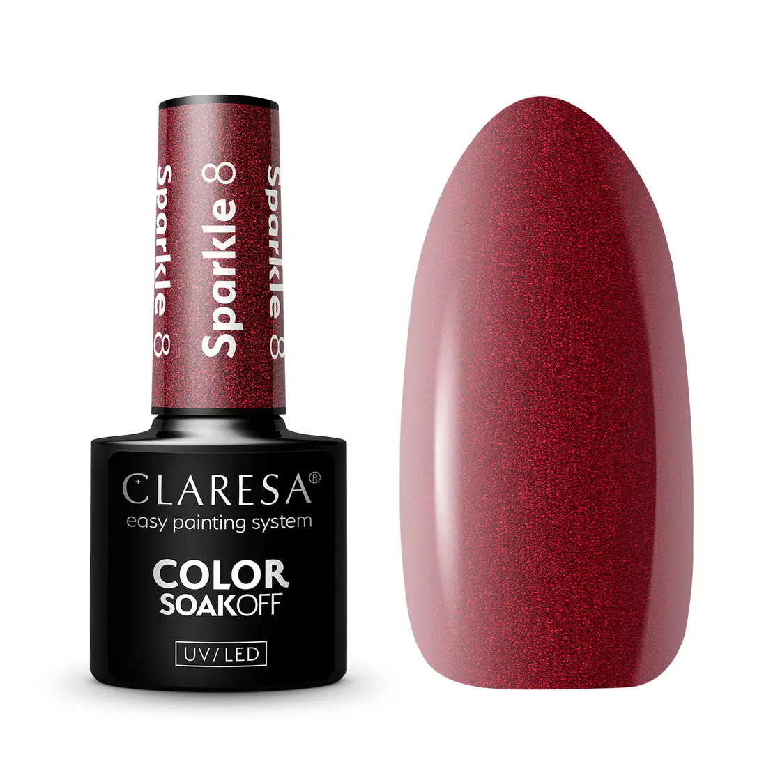 CLARESA UV/LED gél lakk 5g - SPARKLE 8