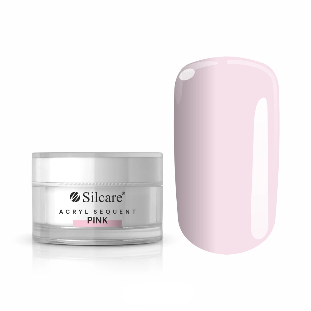 Silcare Acryl Sequent PINK - porcelán por - 10g
