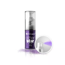Silcare Glitter Star Spray 25g No.08 Violet