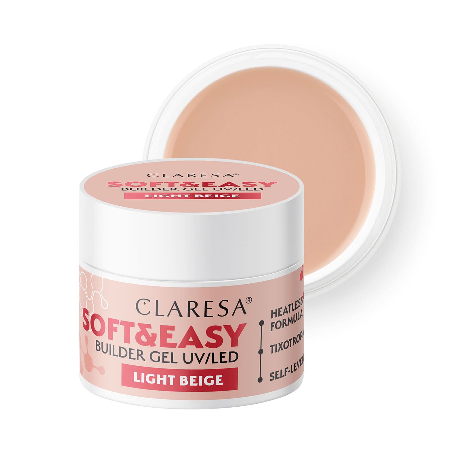 CLARESA Soft&Easy Builder Gél 12g - Light Beige