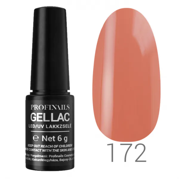 Profinails Gel Lac LED/UV lakkzselé 6gr No.172