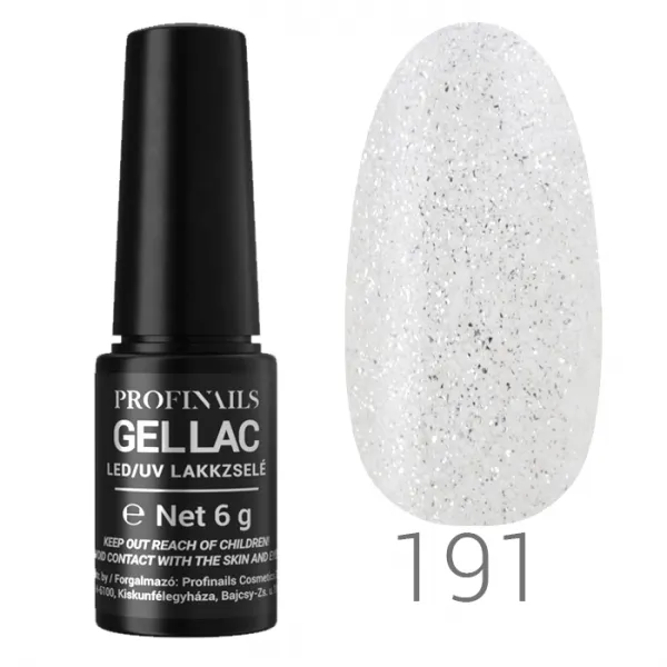 Profinails Gel Lac LED/UV lakkzselé 6gr No.191