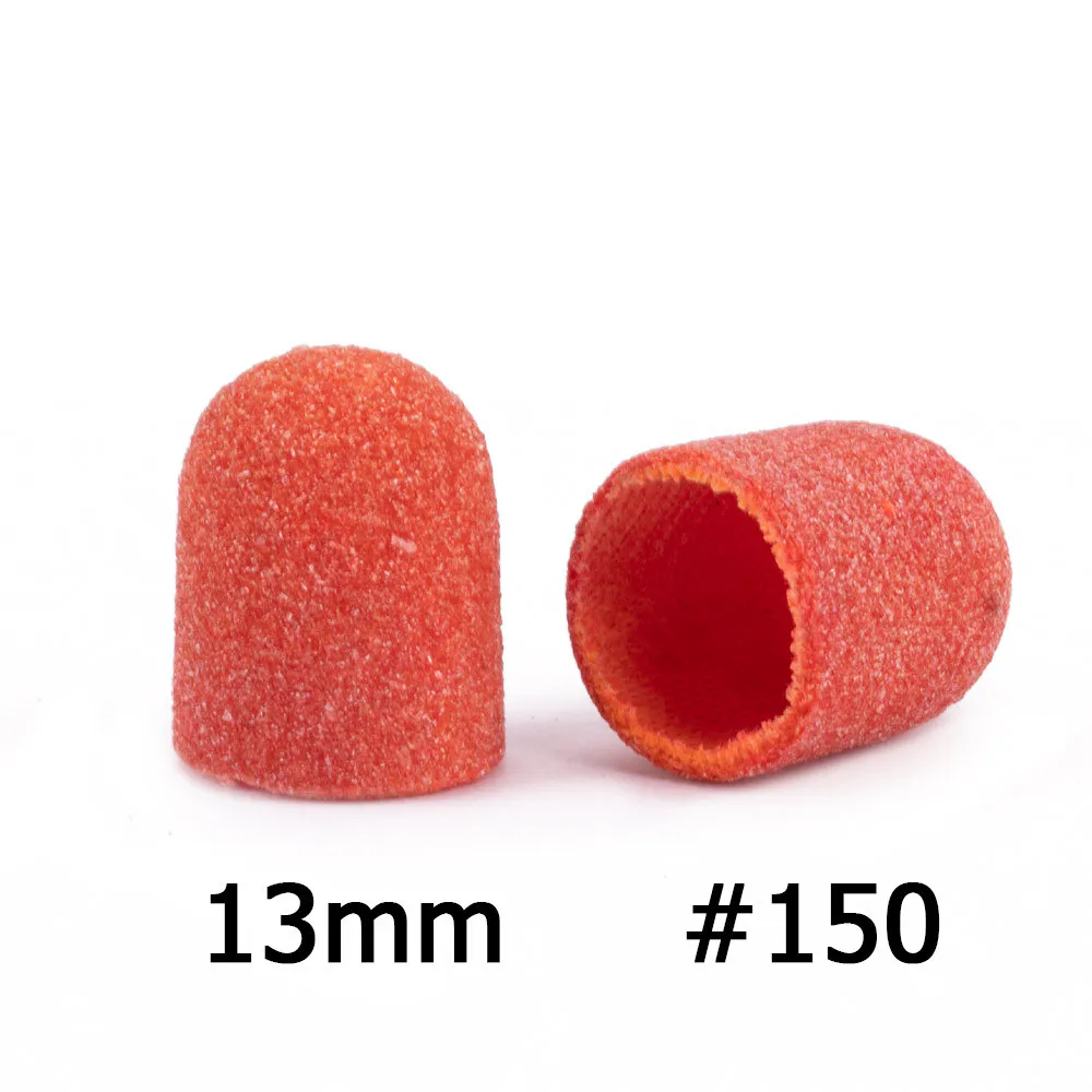 AlleMed pedikűrös csiszolósapka – 13 mm, #150 – narancs – 10 db