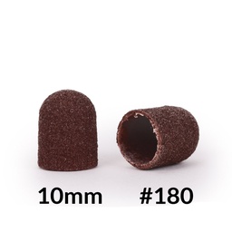 AlleMed pedikűrös csiszolósapka – 10 mm, #180 – barna – 10 db