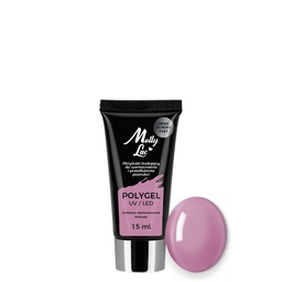 MollyLac Hema és Di-Hema FREE UV/LED Poly gél - 15ml - No.20 Bean Paste