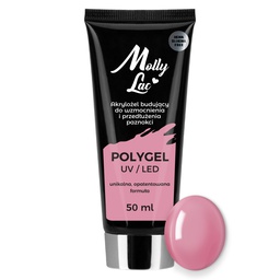 MollyLac Hema és Di-Hema FREE UV/LED Poly gél - 50 ml - No.06 French Pink