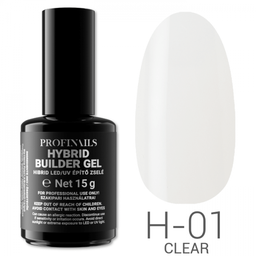 Profinails Hybrid LED/UV Builder Gél 15 g No.H-01 Clear