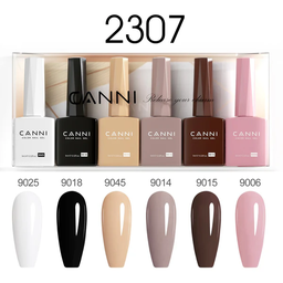 CANNI HEMA FREE UV/LED gél lakk szett 6x9ml - Classic Couture