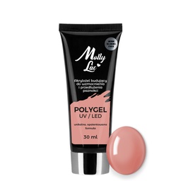 MollyLac Hema és Di-Hema FREE UV/LED Poly gél - 30ml - No.08 Puding