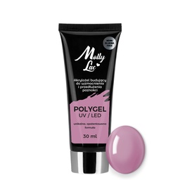 MollyLac Hema és Di-Hema FREE UV/LED Poly gél - 30ml - No.20 Bean Paste