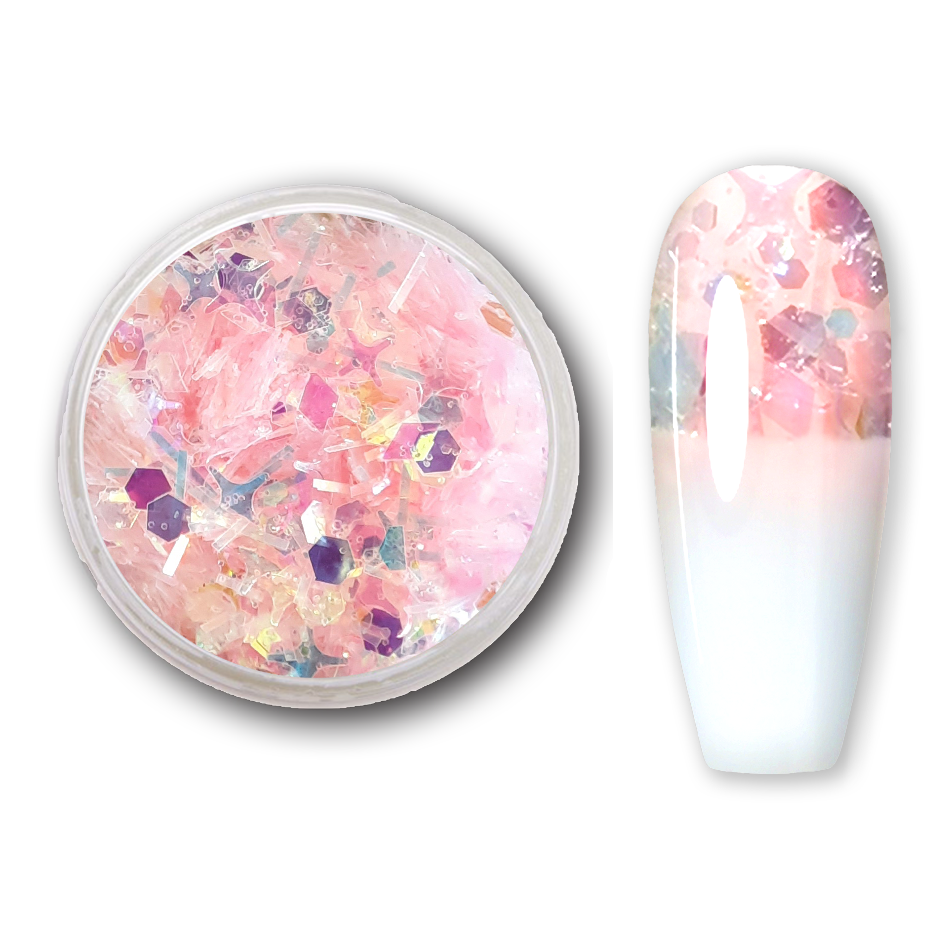 PN Holo glitter mix No.33 Cherry Blossom