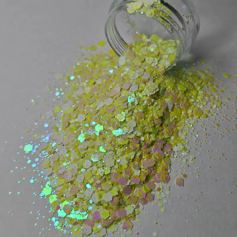 PN Holo glitter mix No.34 Lime