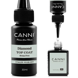 CANNI - HEMA FREE - Diamond Top gel fényzselé 30ml - utántöltő