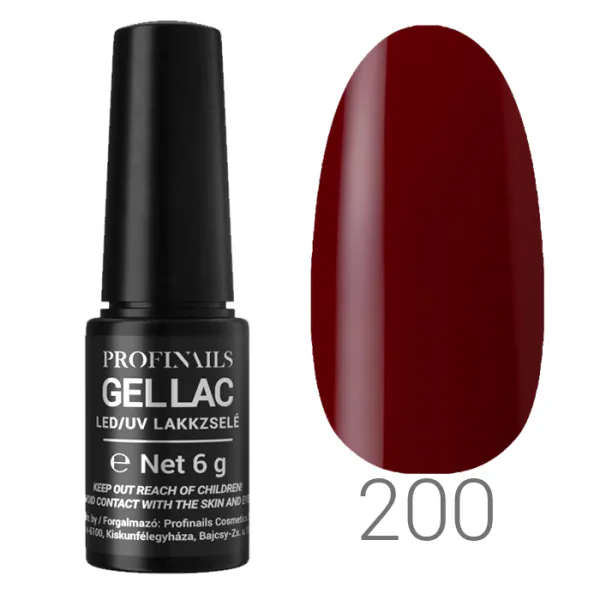 Profinails Gel Lac LED/UV lakkzselé 6gr No.200