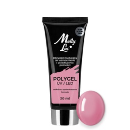 MollyLac Hema és Di-Hema FREE UV/LED Poly gél - 30ml - No.06 French Pink 
