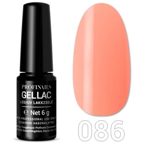 Profinails Gel Lac LED/UV lakkzselé 6gr No.086