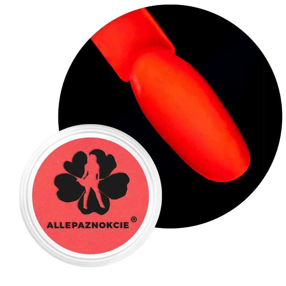 Allepaznokcie neon UV pigmentpor No.07 – piros – 0,6 g