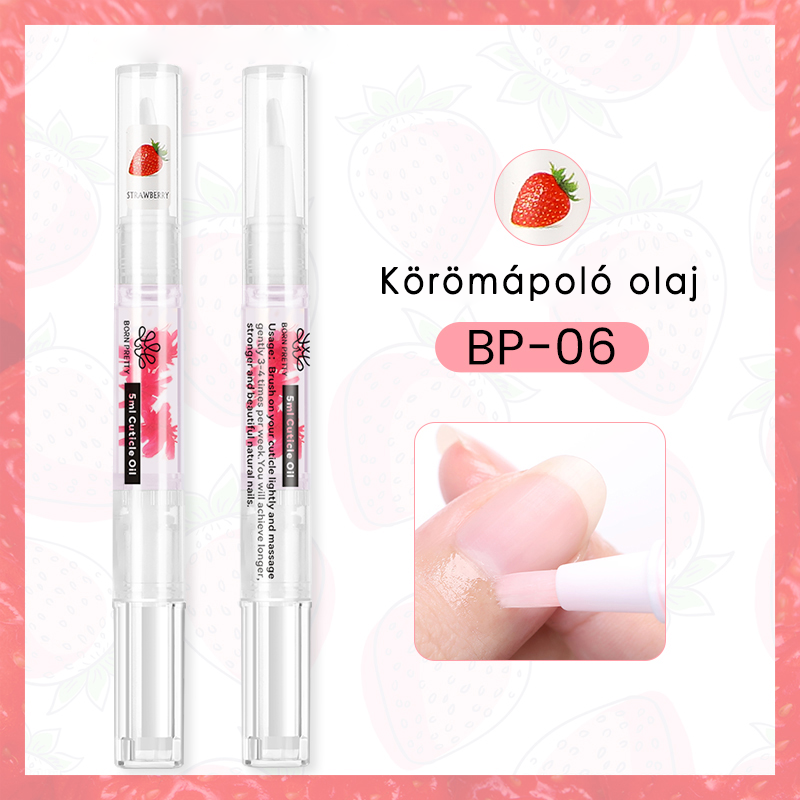 Born Pretty körömápoló olaj ceruza 5 ml - BP-06 Eper