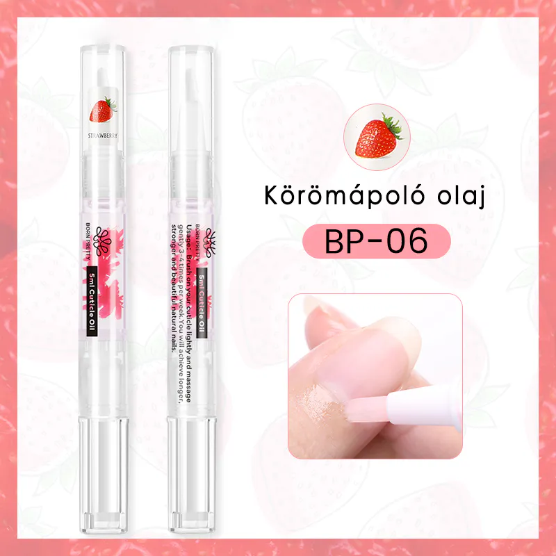 Born Pretty körömápoló olaj ceruza 5 ml - BP-06 Eper